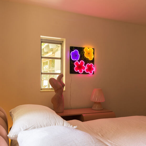 Andy Warhol Flowers limited edition neon light